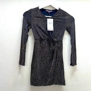 little angel club dress LITTLE ANGEL CLUB PARTY DRESS BELTED BLACK SILVER TODDLER GIRL SIZE 3 NWT